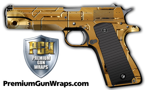 Buy Gun Wrap Steampunk Gold 