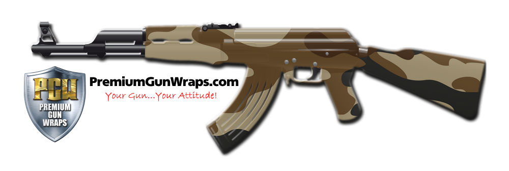 Buy Gun Wrap Camo Brown 8 Gun Wrap