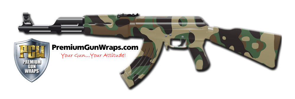 Buy Gun Wrap Camo Green 19 Gun Wrap