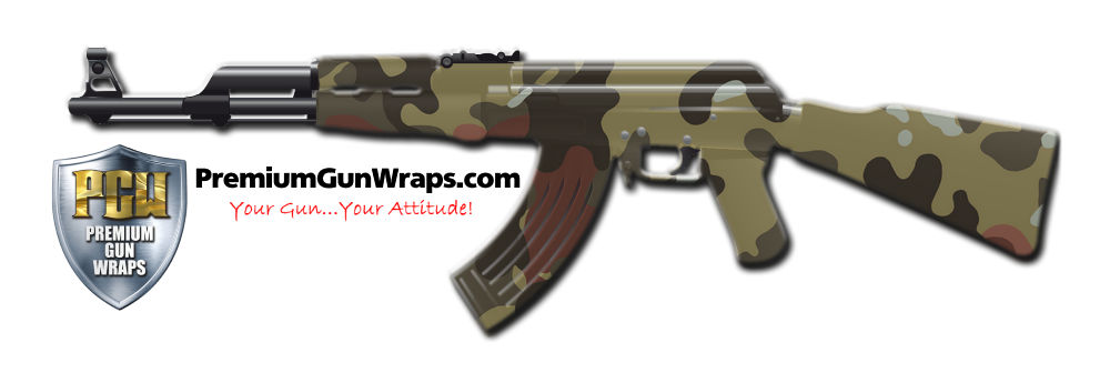 Buy Gun Wrap Camo Green 22 Gun Wrap