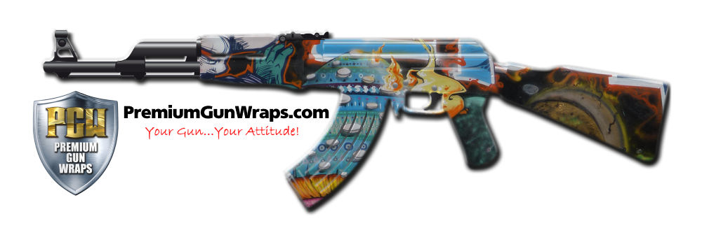 Buy Gun Wrap Graffiti Fire Gun Wrap