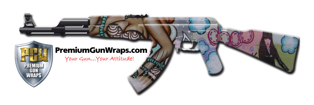 Buy Gun Wrap Graffiti Girl Gun Wrap