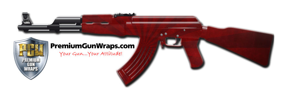 Buy Gun Wrap Grunge Red Burst Gun Wrap