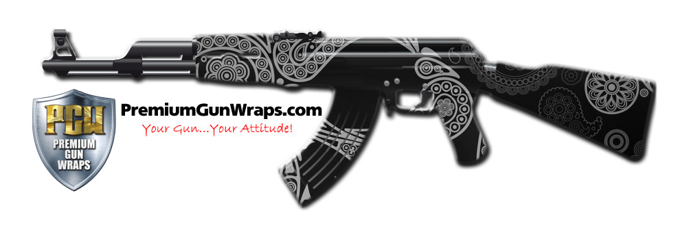 Buy Gun Wrap Paisley Skull Gun Wrap