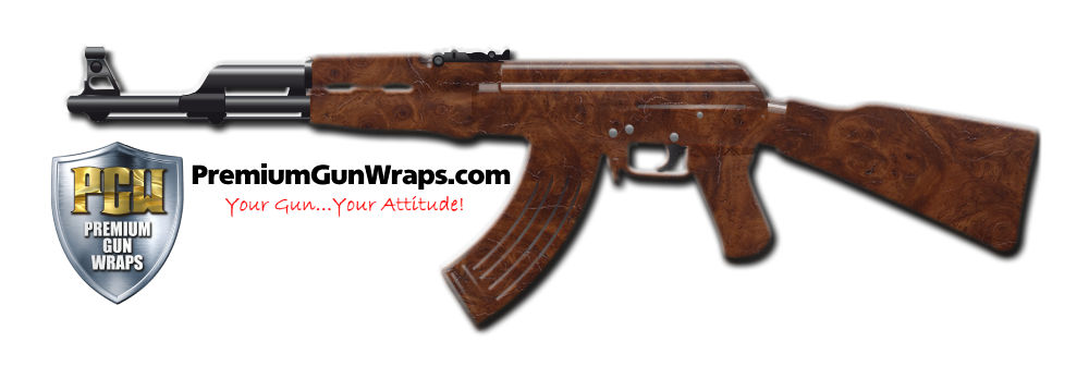 Buy Gun Wrap Wood Burl Gun Wrap