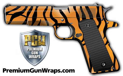 Buy Gun Wrap Skin Painted Tiger Skin 