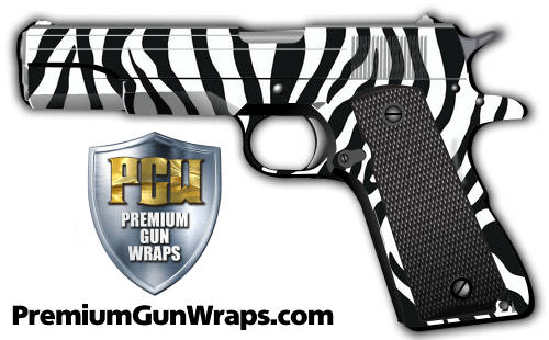 Buy Gun Wrap Skin Painted Zebra 