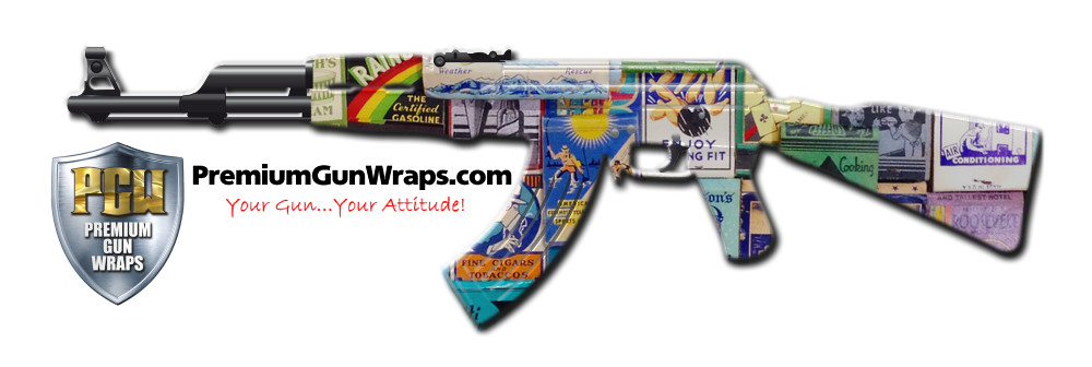 Buy Gun Wrap Americana Collage Gun Wrap