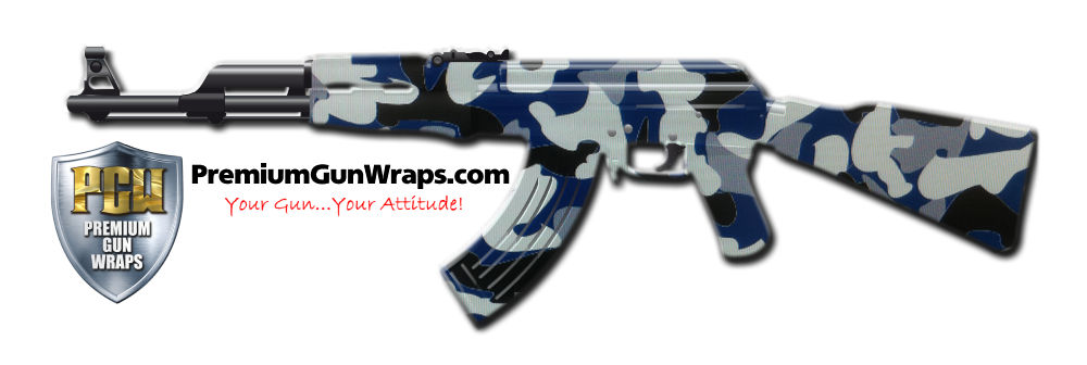 Buy Gun Wrap Camo Blue 1 Gun Wrap