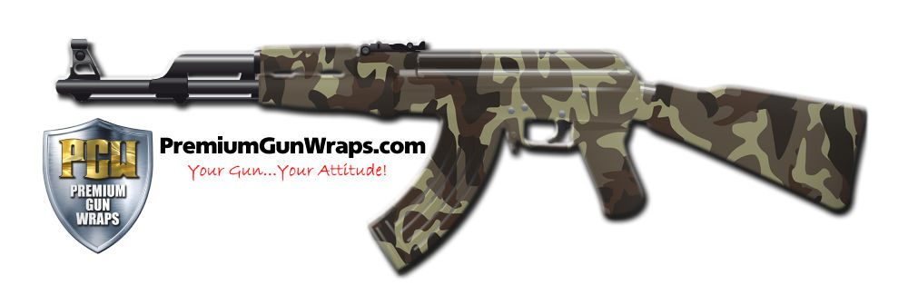 Buy Gun Wrap Camo Brown 2 Gun Wrap