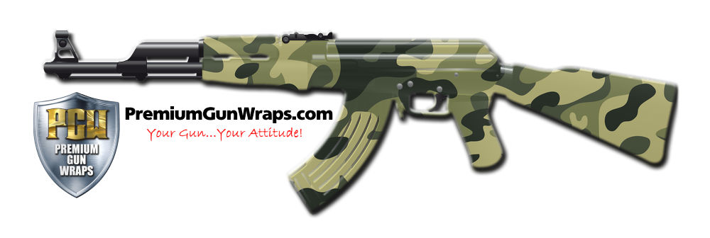 Buy Gun Wrap Camo Green 11 Gun Wrap