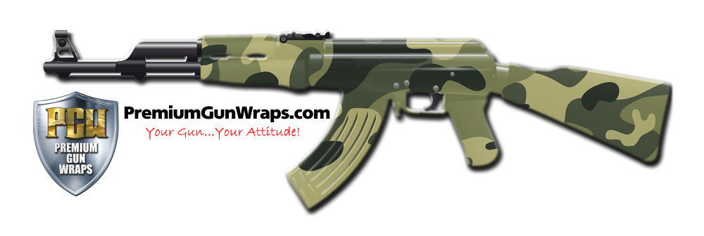 Buy Gun Wrap Camo Green 13 Gun Wrap