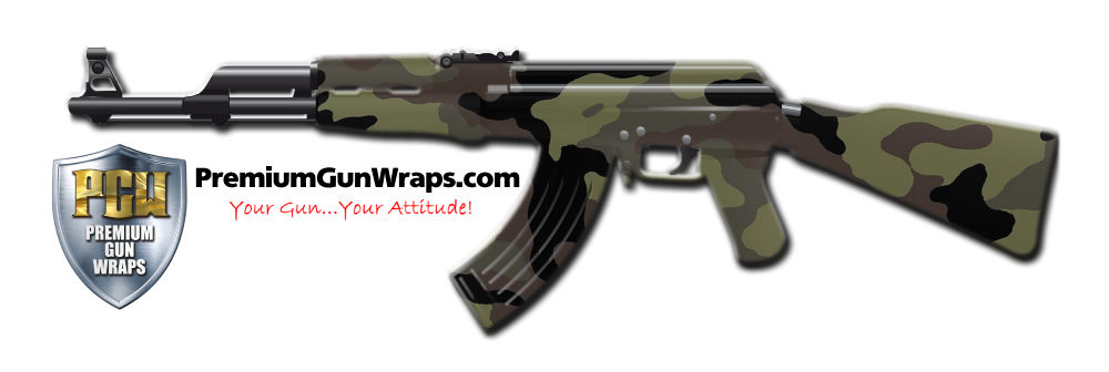 Buy Gun Wrap Camo Green 14 Gun Wrap