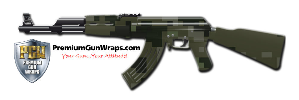 Buy Gun Wrap Camo Green 15 Gun Wrap