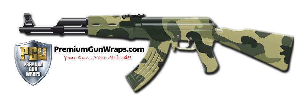 Buy Gun Wrap Camo Green 17 Gun Wrap