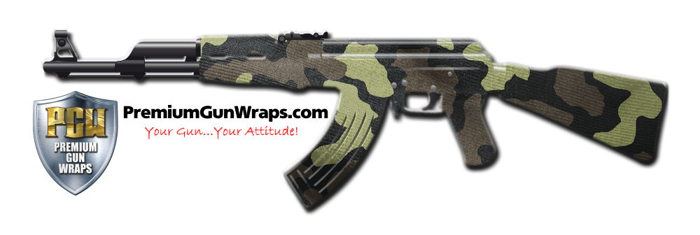 Buy Gun Wrap Camo Green 18 Gun Wrap