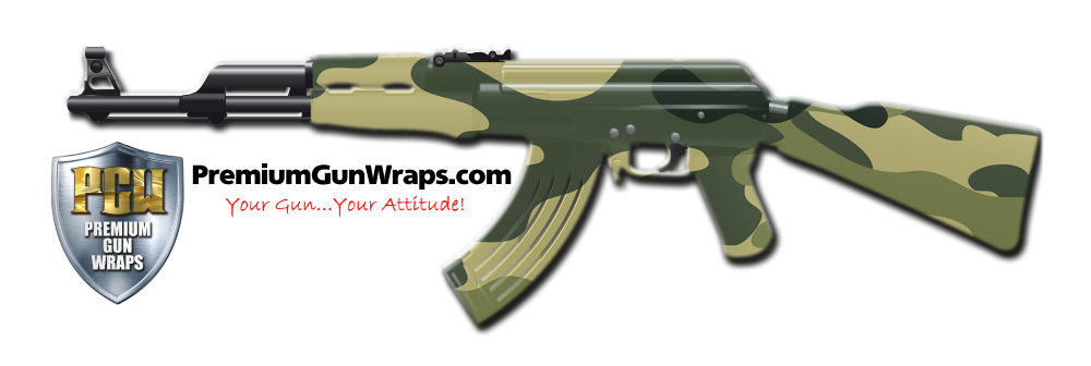 Buy Gun Wrap Camo Green 3 Gun Wrap