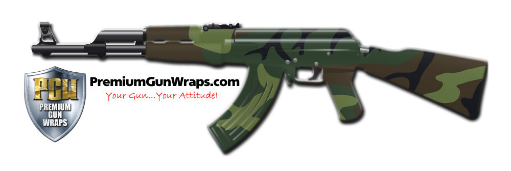 Buy Gun Wrap Camo Green 4 Gun Wrap