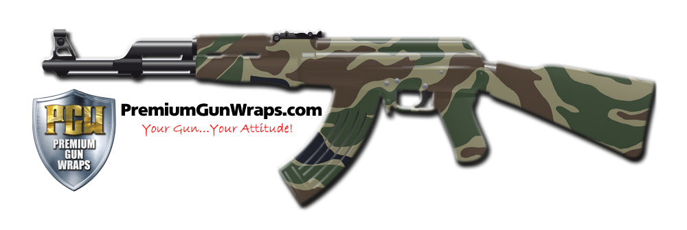 Buy Gun Wrap Camo Green 7 Gun Wrap