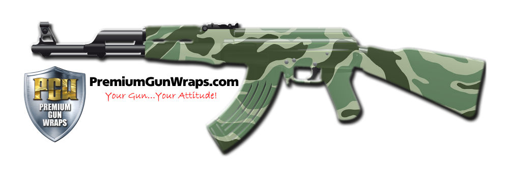 Buy Gun Wrap Camo Green 8 Gun Wrap