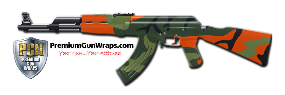 Buy Gun Wrap Camo Orange 1 Gun Wrap