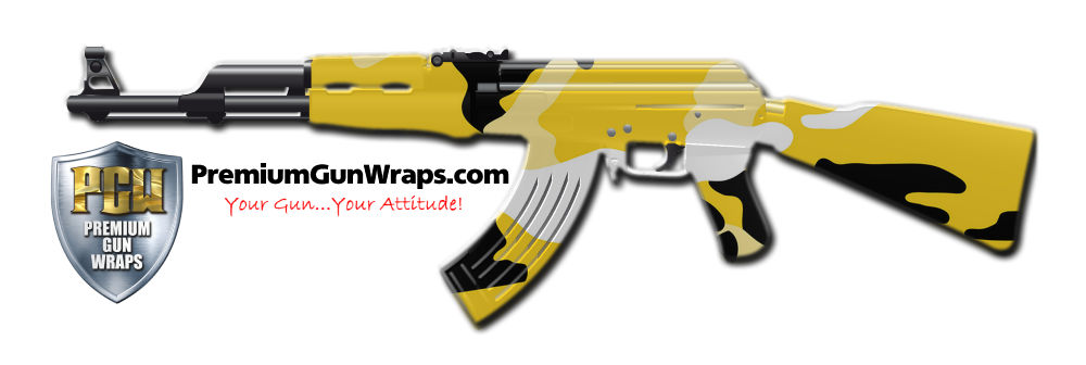 Buy Gun Wrap Camo Yellow 1 Gun Wrap
