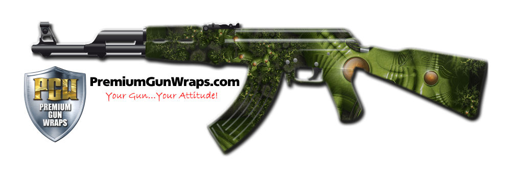 Buy Gun Wrap Fractal Aliens Gun Wrap
