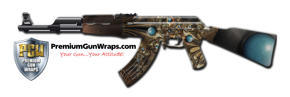 Buy Gun Wrap Fractal Gold Gun Wrap