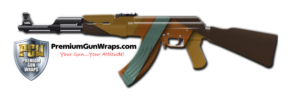 Buy Gun Wrap Geometric Brown Gun Wrap