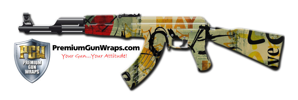 Buy Gun Wrap Graffiti Love Dark Gun Wrap