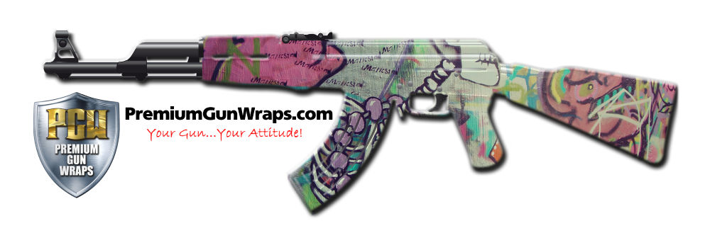 Buy Gun Wrap Graffiti Skeleton Gun Wrap