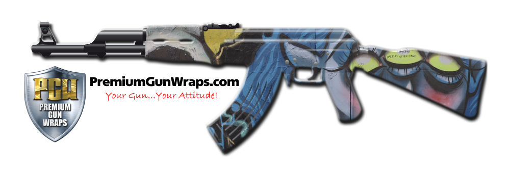 Buy Gun Wrap Graffiti Skull Gun Wrap