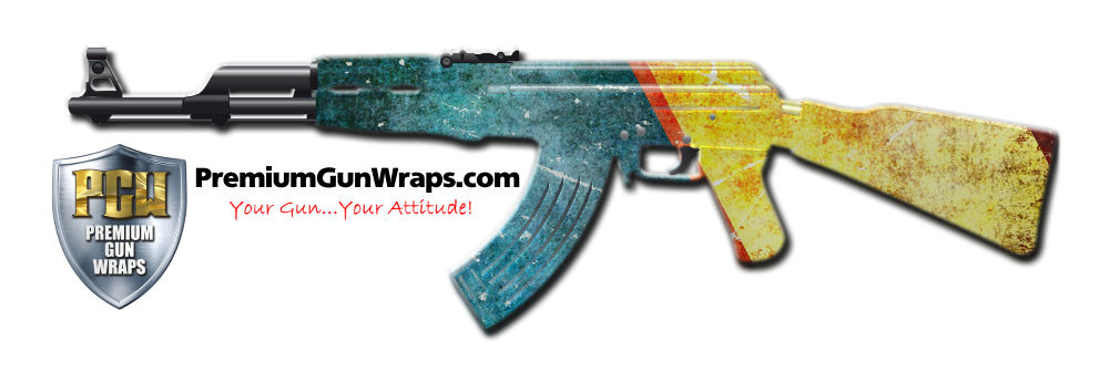 Buy Gun Wrap Grunge Rainbow Gun Wrap