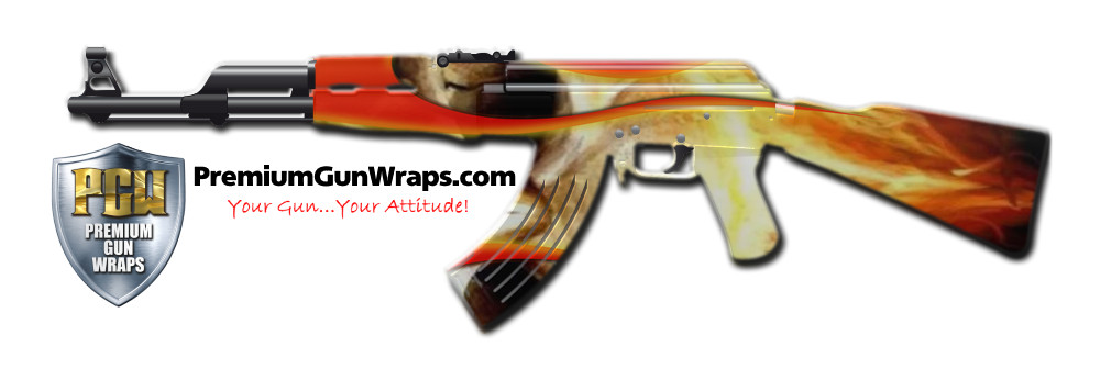 Buy Gun Wrap Hotrod Skull Fire Gun Wrap