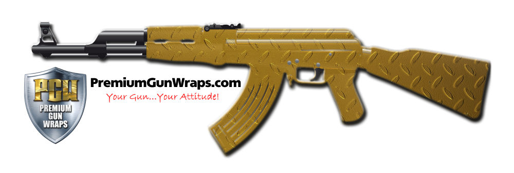 Buy Gun Wrap Metal Goldplate Gun Wrap