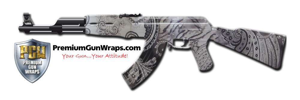 Buy Gun Wrap Paisley Blackwhite Gun Wrap