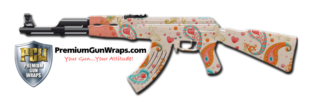 Buy Gun Wrap Paisley Heart Gun Wrap