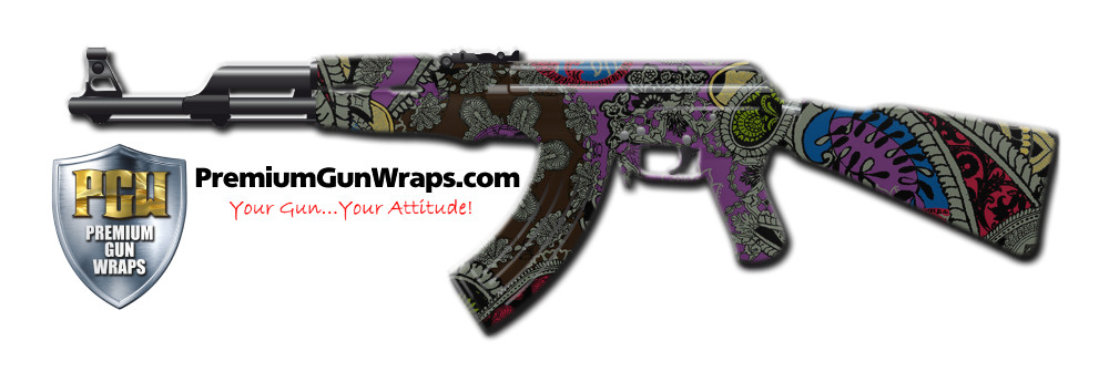 Buy Gun Wrap Paisley Purple Gun Wrap