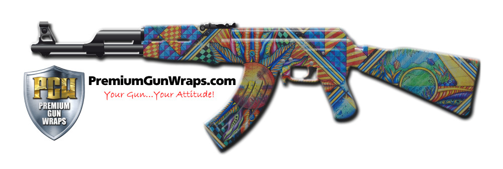 Buy Gun Wrap Psychedelic Garden Gun Wrap
