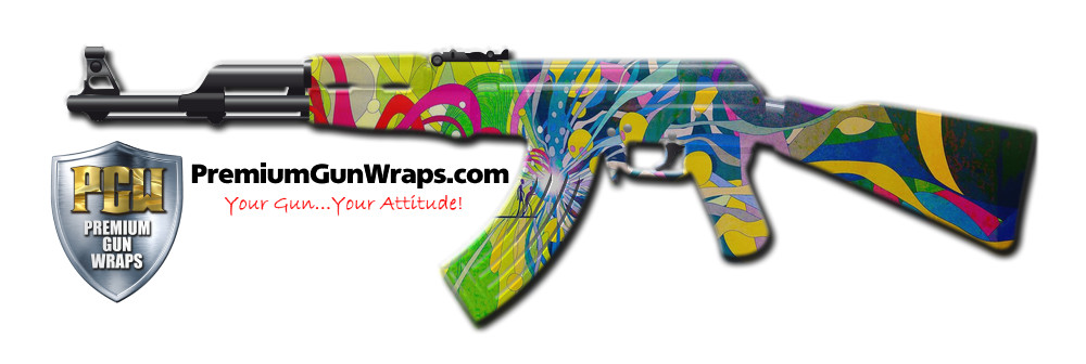 Buy Gun Wrap Psychedelic Paint Gun Wrap