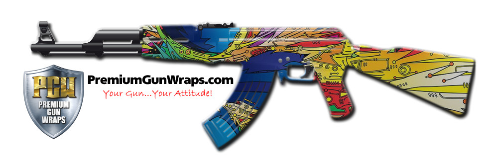 Buy Gun Wrap Psychedelic Splash Gun Wrap