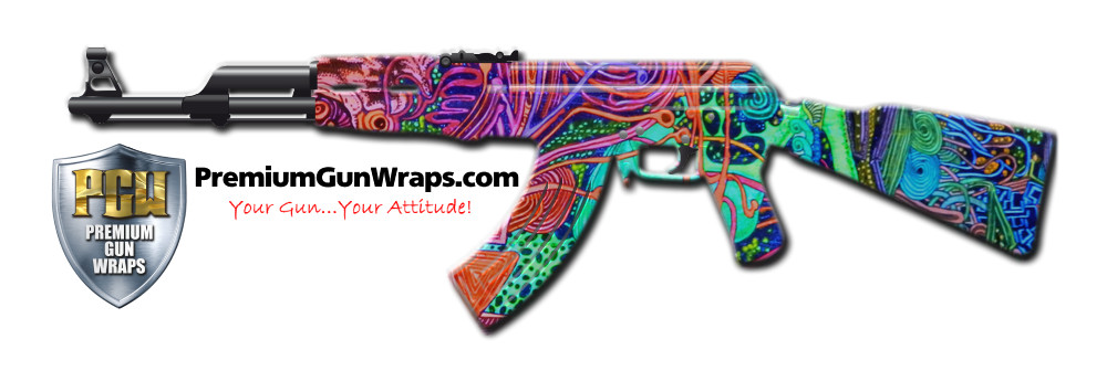 Buy Gun Wrap Trippy Cells Gun Wrap