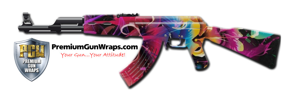 Buy Gun Wrap Trippy Floral Gun Wrap