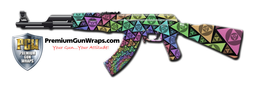 Buy Gun Wrap Trippy Triangle Gun Wrap