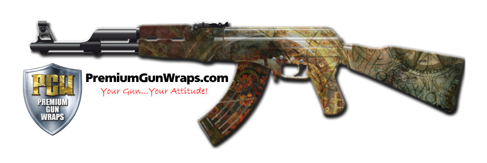 Buy Gun Wrap Steampunk Gray Gun Wrap