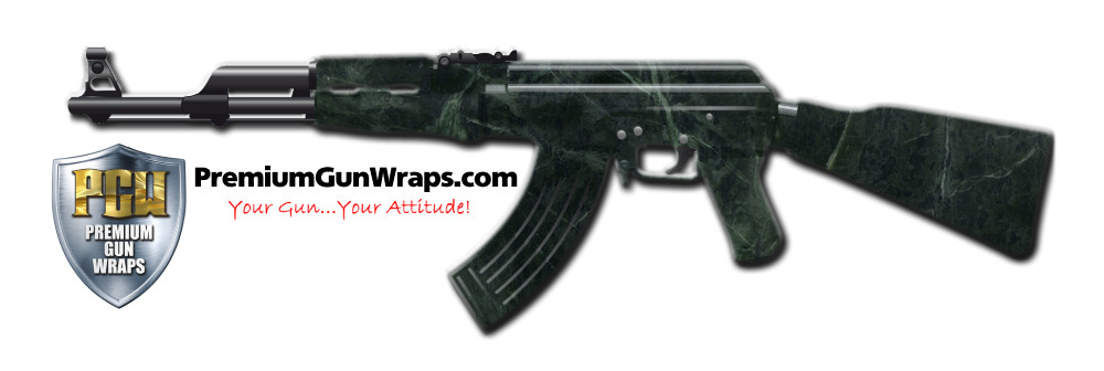 Buy Gun Wrap Texture Green Marble Gun Wrap